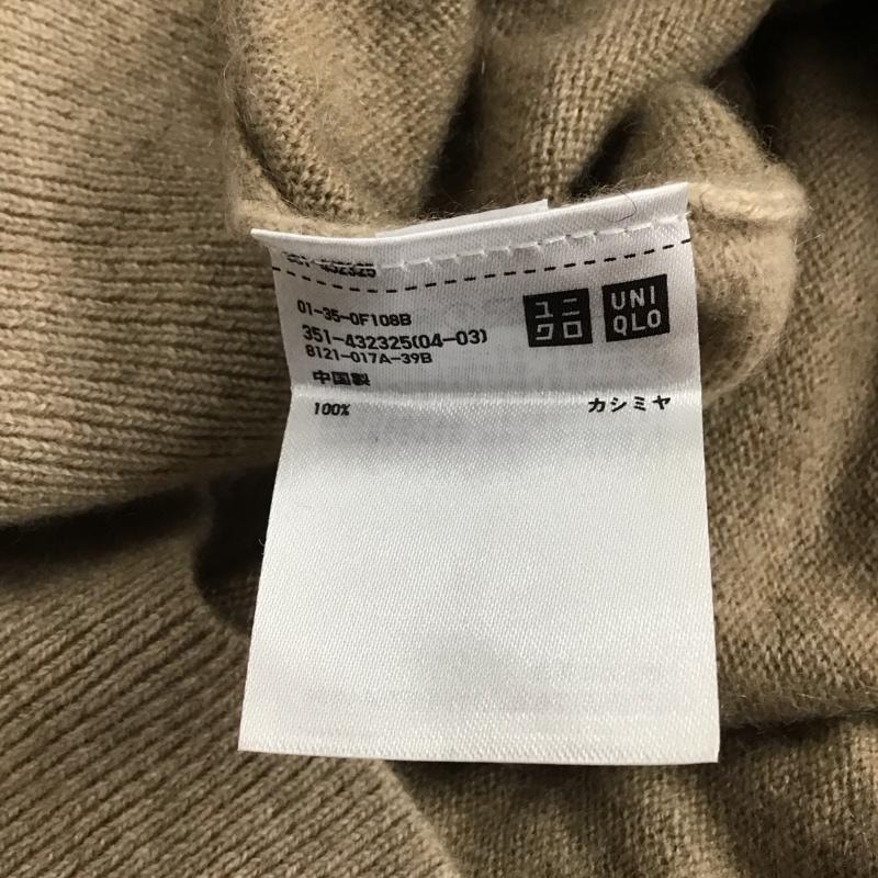 ユニクロ UNIQLO ニット、セーター 長袖 351-432325 JWANDERSON セーター M 無地 ベージュ / ベージュ / メンズ USED 古着 中古 10142397