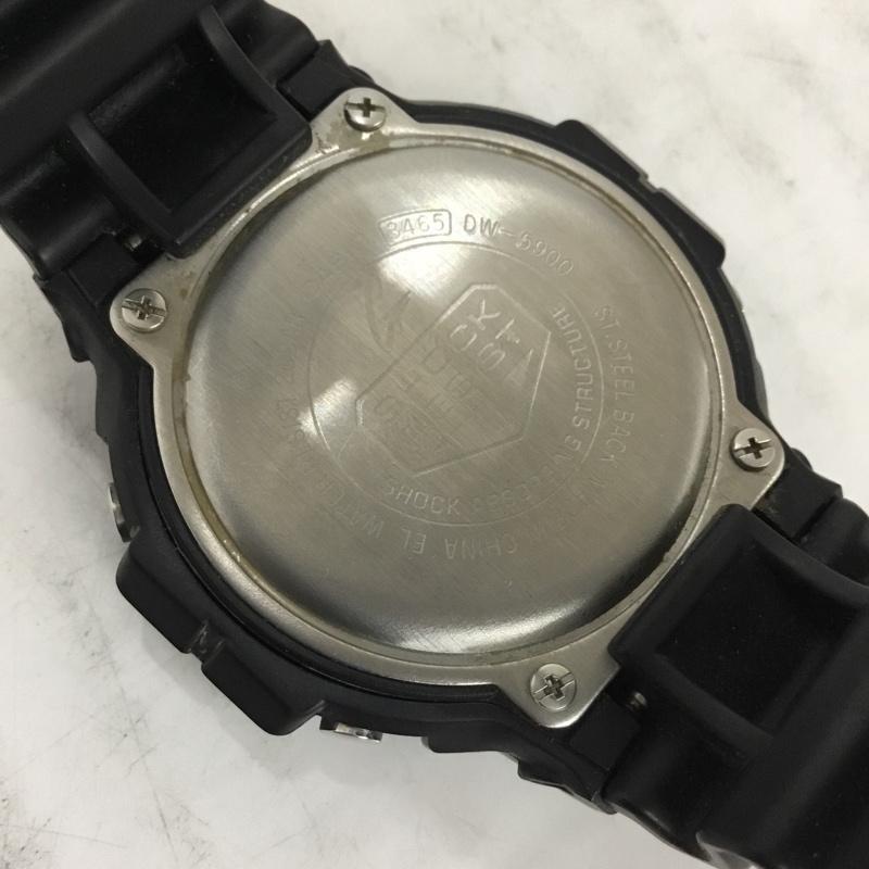 ジーショック G-SHOCK 腕時計 デジタル DW-5900 ロゴ、文字 黒 / ブラック / メンズ USED 古着 中古 10109908