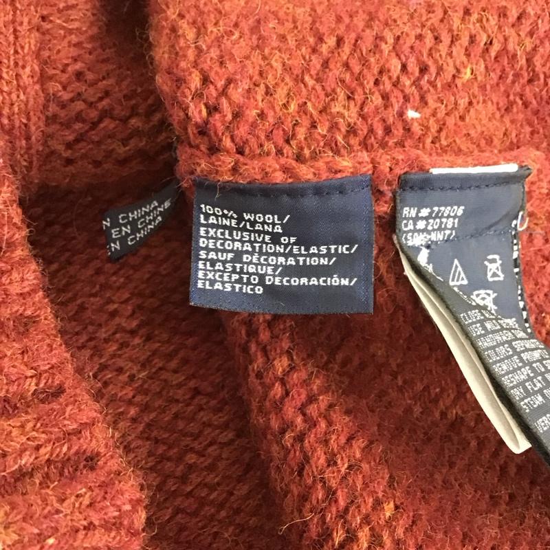 トミーヒルフィガー TOMMY HILFIGER ニット、セーター 長袖 長袖ニットカーディガン ジップアップニットカーディガン アウター XL プリント マルチカラー / マルチカラー / メンズ USED 古着 中古 10138595