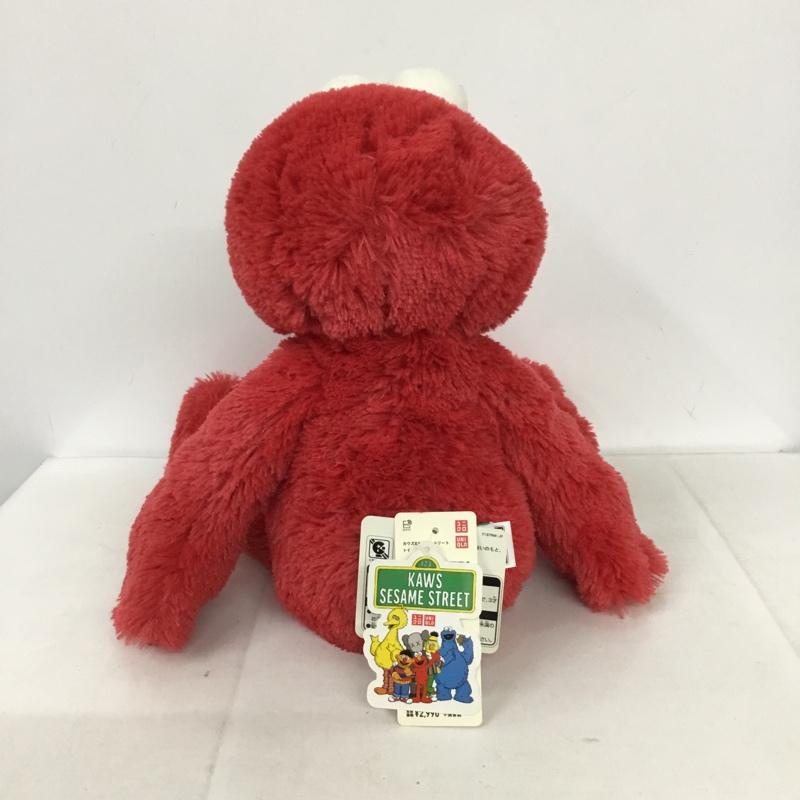 ユニクロ UNIQLO ファッション小物 ファッション小物 361-413962 KAWS x SESAME STREET ぬいぐるみ タグ付き エルモ キャラクター 赤 / レッド / メンズ USED 古着 中古 10131788