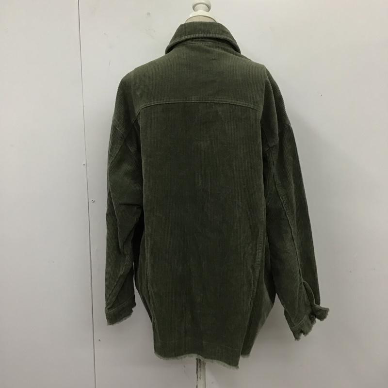 ザラ ZARA ジャケット、上着 ジャケット、ブレザー コーデュロイ シャツジャケット M 無地 カーキ / カーキ / レディース USED 古着 中古 10110283
