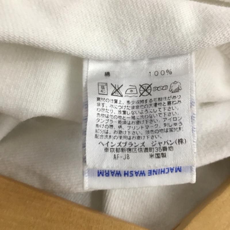 チャンピオン Champion Tシャツ 半袖 t1011 クルーネック半袖T プリントTシャツ 無地 M ロゴ、文字 白 / ホワイト / メンズ USED 古着 中古 10132926