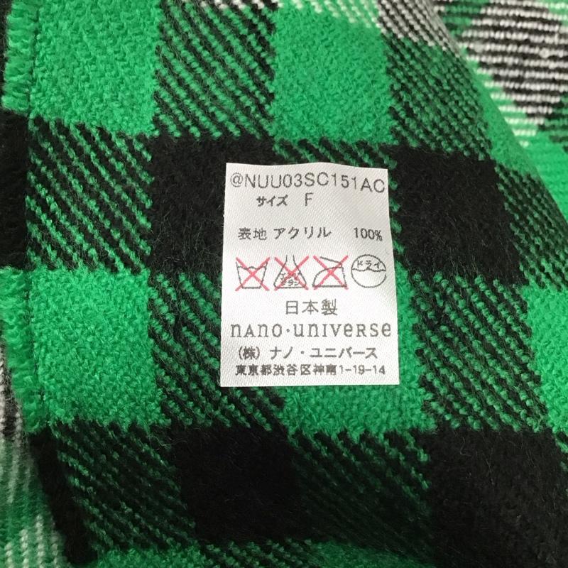 ナノユニバース nano・universe マフラー マフラー FREE チェック マルチカラー / マルチカラー / メンズ USED 古着 中古 10108647