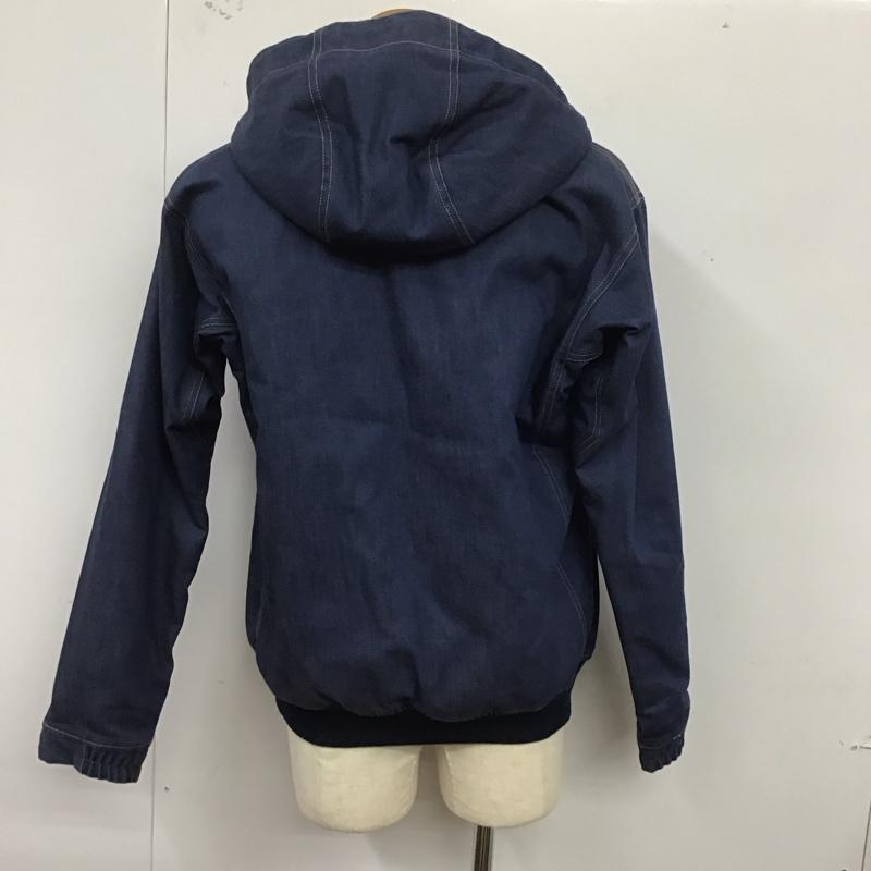 コロンビア Columbia ジャケット、上着 ジャケット、ブレザー 217 pm3371 ジップアップジャケット アウター デニムジャケット パーカー L ロゴ、文字 インディゴ / インディゴ /  メンズ USED 古着 中古 10125625