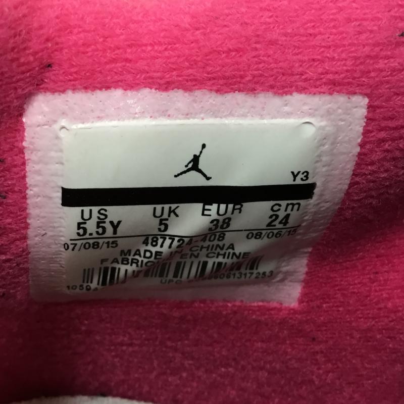 ナイキ NIKE スニーカー スニーカー 487724-408 Nike GS Air Jordan 4 Retro Denim 24.0cm 無地 紺 / ネイビー / X 桃 / ピンク / レディース USED 古着 中古 10130252