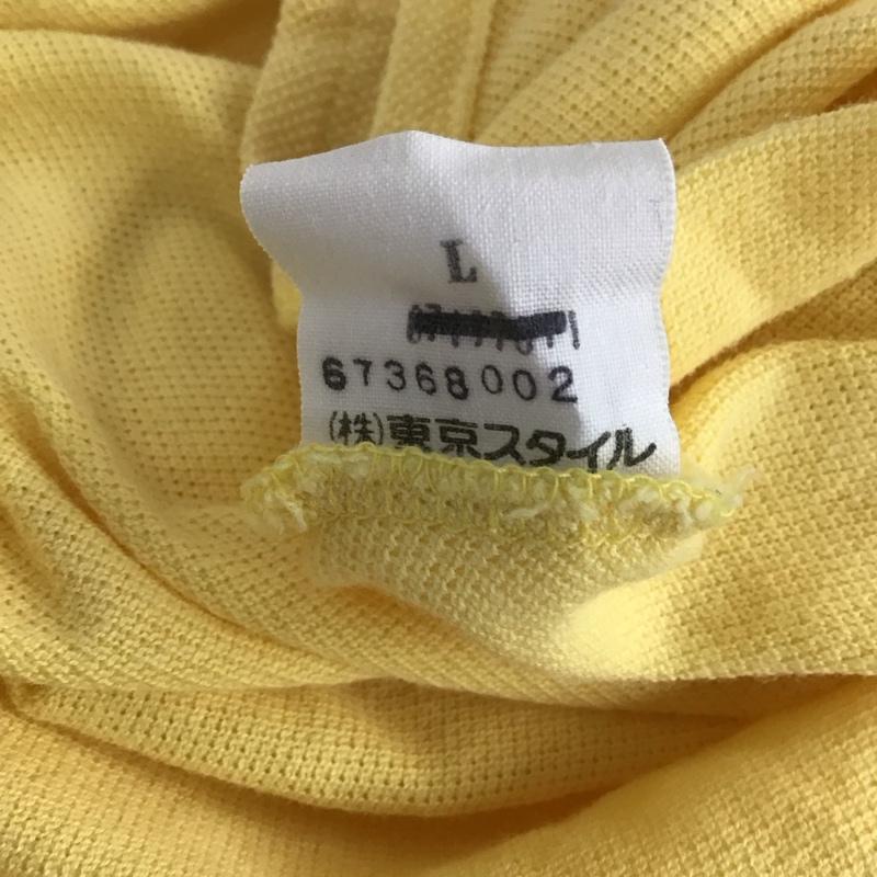 ラルフローレン RALPHLAUREN ポロシャツ 半袖 L 無地 黄 / イエロー / レディース USED 古着 中古 10136447