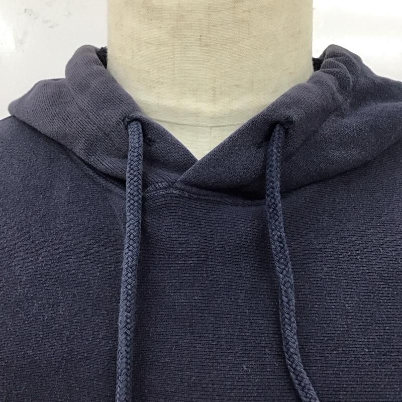 ギャップ GAP パーカー 長袖 長袖パーカー フード付きパーカー プリントスウェット トレーナー アーチロゴ 90s XS ロゴ、文字 紺 / ネイビー /  メンズ USED 古着 中古 10120016