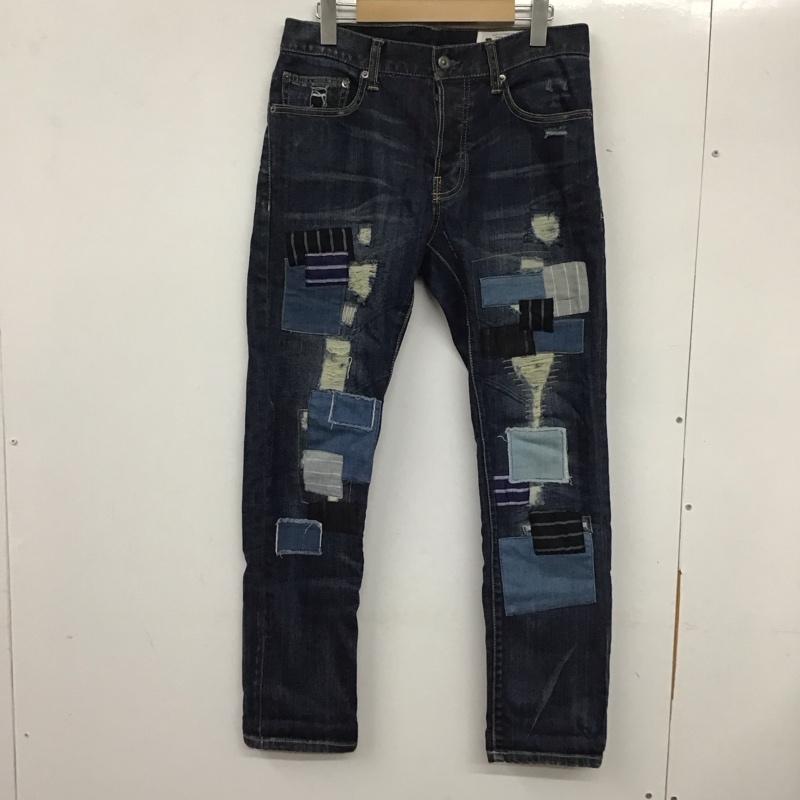 アーバンリサーチ URBAN RESEARCH パンツ デニム、ジーンズ デニムパンツ スリムパンツ カジュアルパンツ ストレッチパンツ 36 ダメージ加工 インディゴ / インディゴ / メンズ USED 古着 中古 10133368