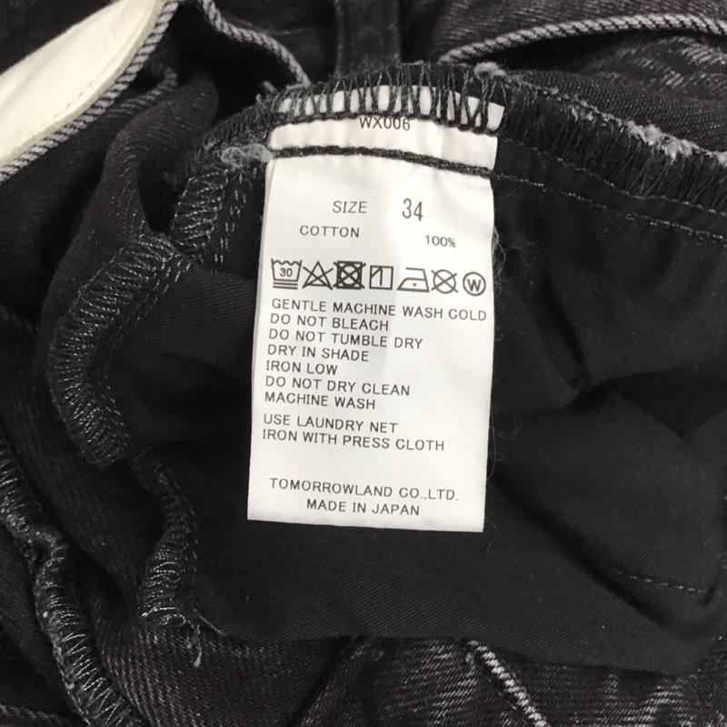マカフィー MACPHEE パンツ デニム、ジーンズ 34 無地 黒 / ブラック / レディース USED 古着 中古 10131991