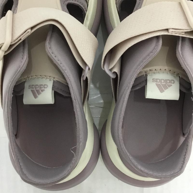 アディダス adidas サンダル サンダル IG3535 メハナサンダル 24.5cm 24.5cm ロゴ、文字 紫 / パープル / レディース USED 古着 中古 10123464