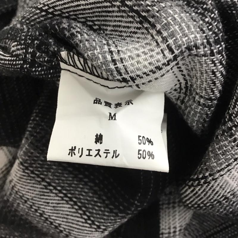 バックサイドオブトーキョー backside of tokyo シャツ、ブラウス 長袖 長袖シャツ カラーシャツ 長袖カットソー チェックシャツ M チェック 白 / ホワイト / X 黒 / ブラック / メンズ USED 古着 中古 10124462
