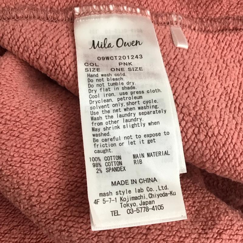 ミラオーウェン Mila Owen トレーナー 長袖 09WCT201243 スウェット 無地 桃 / ピンク / レディース USED 古着 中古 10112050