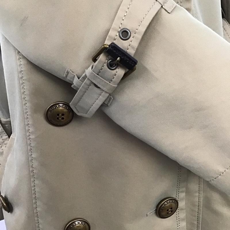 バーバリーブルーレーベル BURBERRY BLUE LABEL コート トレンチコート 40 無地 ベージュ / ベージュ / レディース USED 古着 中古 10119778