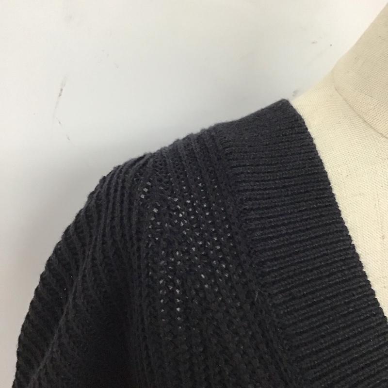 ニジュウサンク 23区 ベスト ベスト コットン リネン 綿麻 タグ付き Vネック 38 無地 紺 / ネイビー / レディース USED 古着 中古 10120597