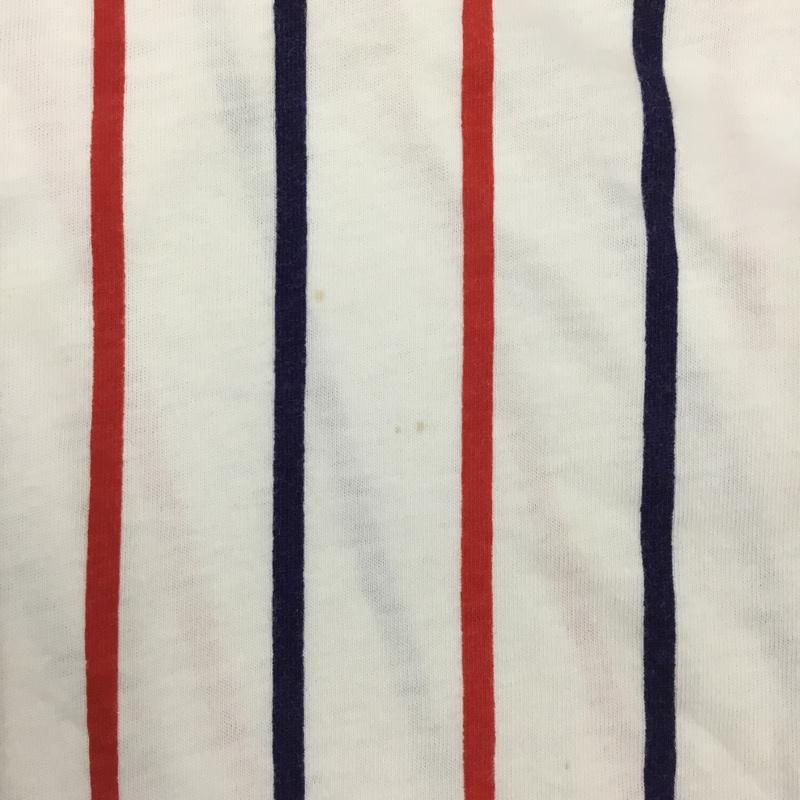 古着 USED カットソー 半袖 半袖カットソー プリントTシャツ クルーネックカットソー 46 ストライプ マルチカラー / マルチカラー / レディース USED 古着 中古 10118481