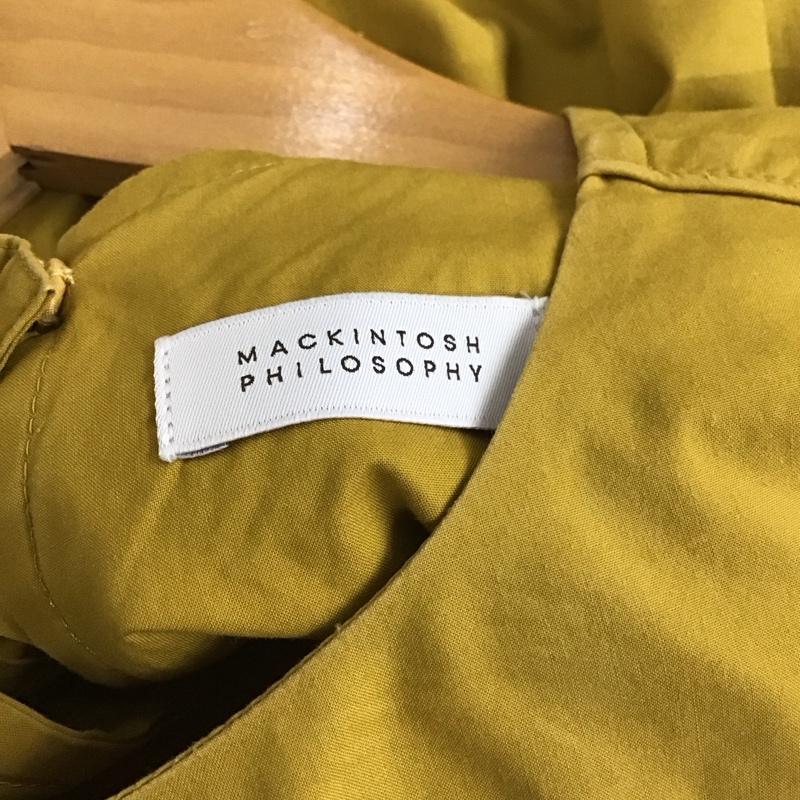 マッキントッシュフィロソフィー MACKINTOSH PHILOSOPH カットソー 長袖 34 無地 マスタード / マスタード / レディース USED 古着 中古 10131135