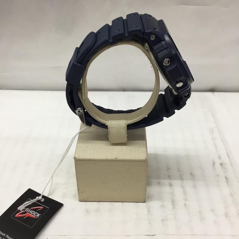 ジーショック G-SHOCK 腕時計 デジタル DW-5600RB 箱有 ロゴ、文字 紺 / ネイビー / メンズ USED 古着 中古 10106515