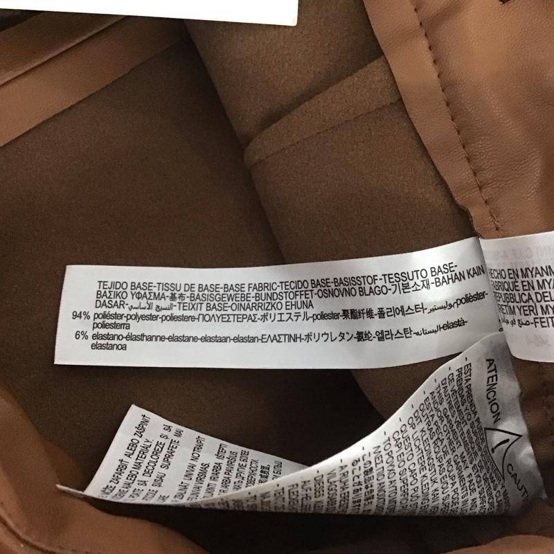 ザラ ZARA スカート ロングスカート 3046 263 700 フェイクレザー タグ付き L 無地 茶 / ブラウン / レディース USED 古着 中古 10138896