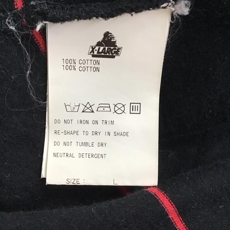 エクストララージ XLARGE Tシャツ 半袖 半袖カットソー プリントTシャツ クルーネックカットソー L プリント 黒 / ブラック / メンズ USED 古着 中古 10129692