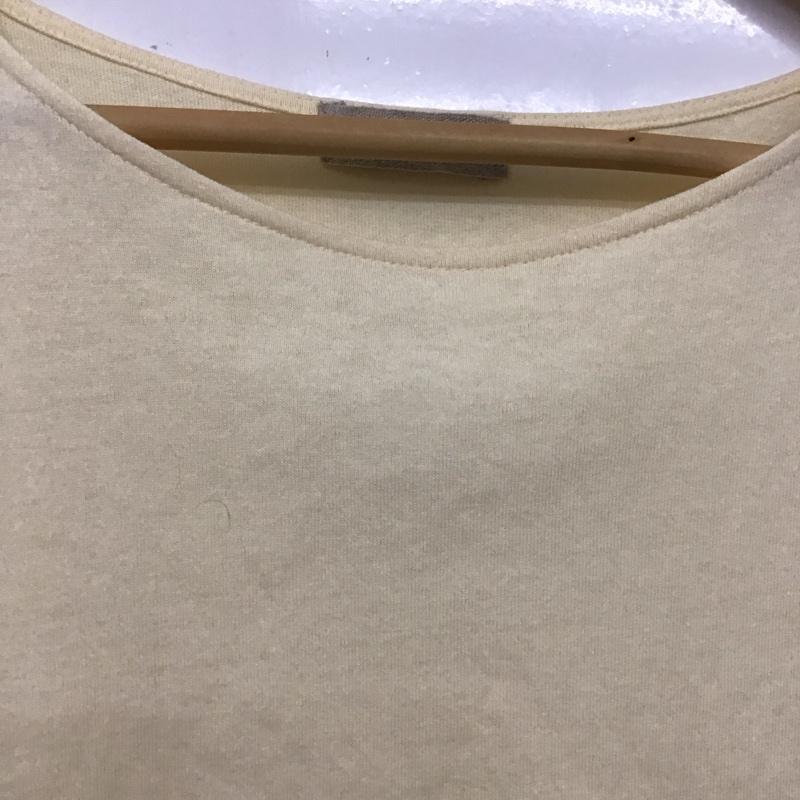 サマンサモスモス Samansa Mos2 カットソー 半袖 2200425 ブラウスみたいなフリルカットTシャツ FREE 無地 黄 / イエロー / レディース USED 古着 中古 10131104
