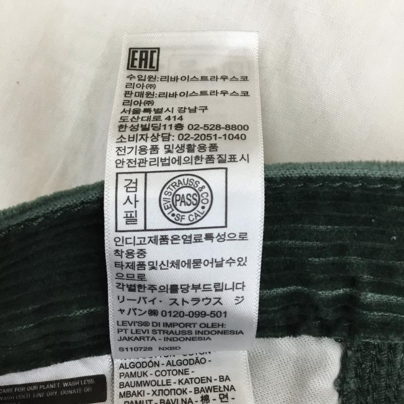リーバイス Levi s パンツ ワークパンツ、ペインターパンツ コーデュロイパンツ 30インチ 無地 緑 / グリーン / メンズ USED 古着 中古 10138388