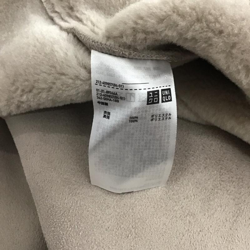 ユニクロ UNIQLO コート コート一般 212-409857 ムートンタッチフーデットコート ロングコート XL 無地 ベージュ / ベージュ / レディース USED 古着 中古 10132643