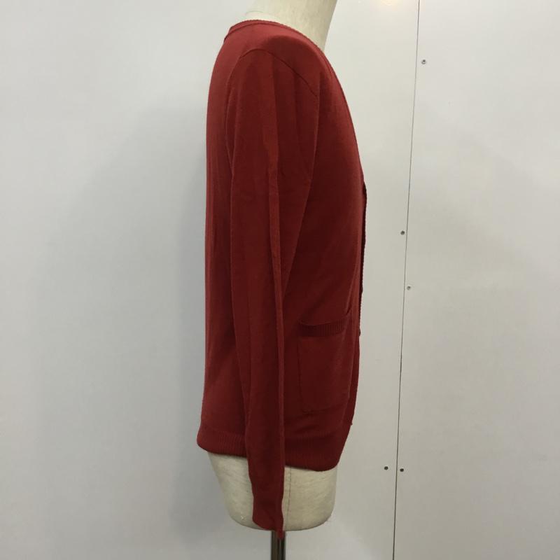 アーバンリサーチ URBAN RESEARCH カーディガン 長袖 38 無地 赤 / レッド / メンズ USED 古着 中古 10043016