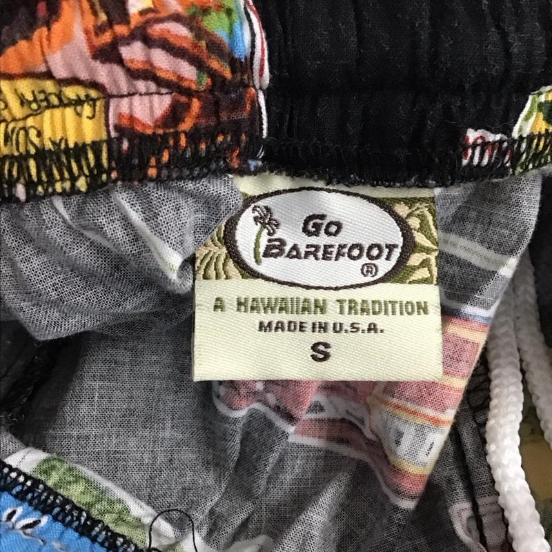 ゴーベアフット GOBAREFOOT パンツ ショートパンツ S 総柄 黒 / ブラック / メンズ USED 古着 中古 10130383