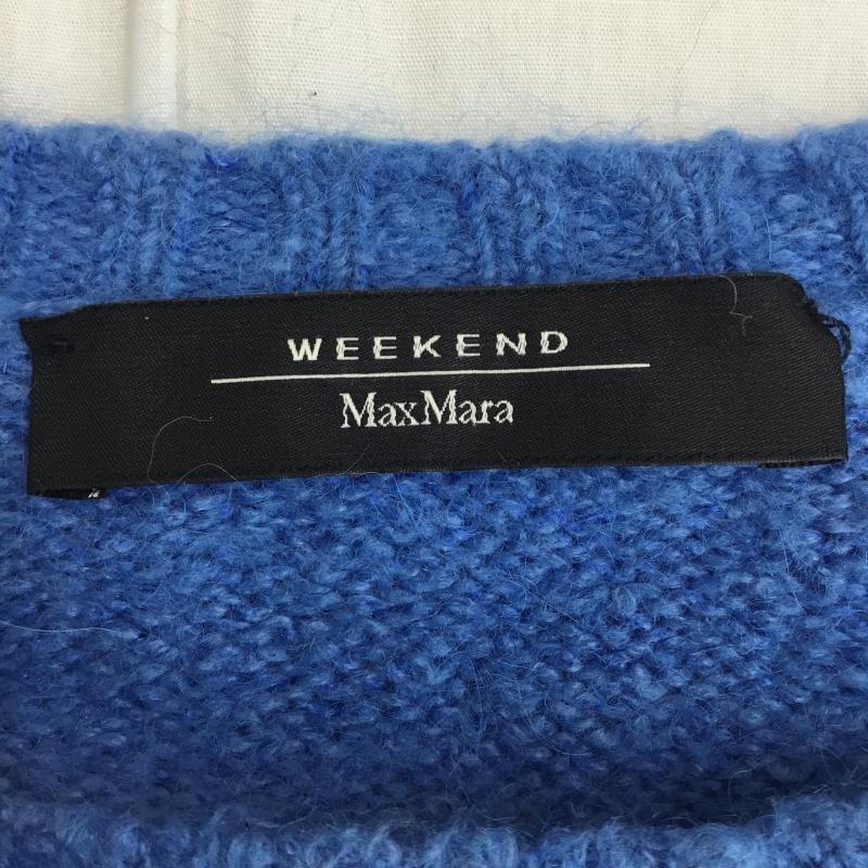 マックスマーラ Max Mara ニット、セーター 長袖 S 無地 青 / ブルー / レディース USED 古着 中古 10138370