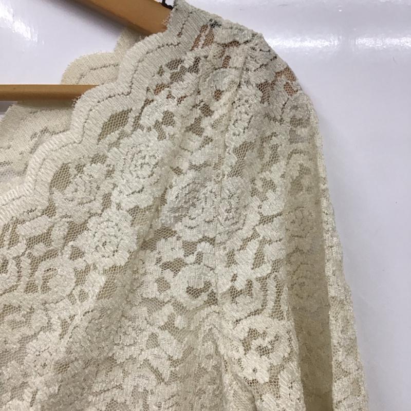 ミスティウーマン mysty woman カットソー 長袖 レース FREE 無地 アイボリー / アイボリー / レディース USED 古着 中古 10130375