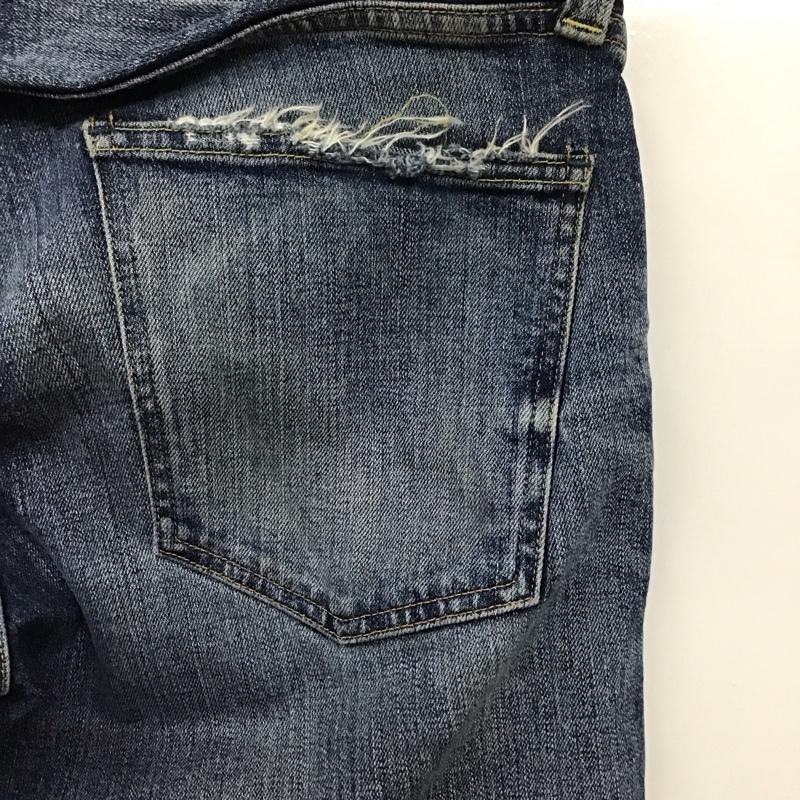 レッドカード RED CARD パンツ デニム、ジーンズ デニムパンツ スリムパンツ カジュアルパンツ ストレッチパンツ 29インチ ダメージ加工 インディゴ / インディゴ / メンズ USED 古着 中古 10135959