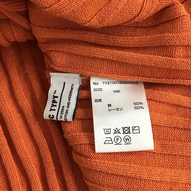 チャオパニック CIAOPANIC カーディガン 長袖 ONE SIZE 無地 橙 / オレンジ / レディース USED 古着 中古 10144050