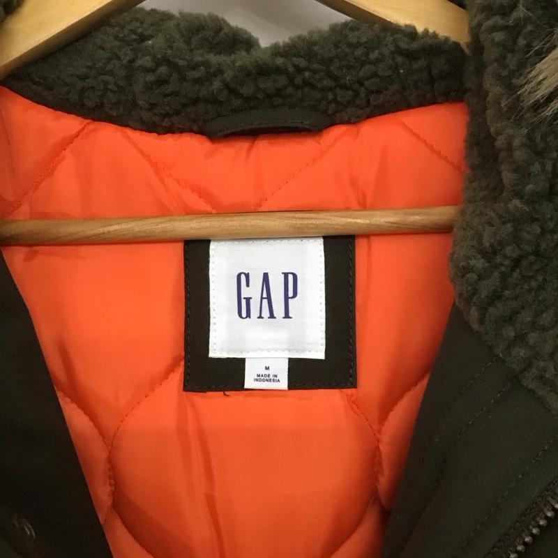 ギャップ GAP ジャケット、上着 ジャンパー、ブルゾン ジップアップジャケット パーカージャケット アウター M 無地 カーキ / カーキ / メンズ USED 古着 中古 10139312
