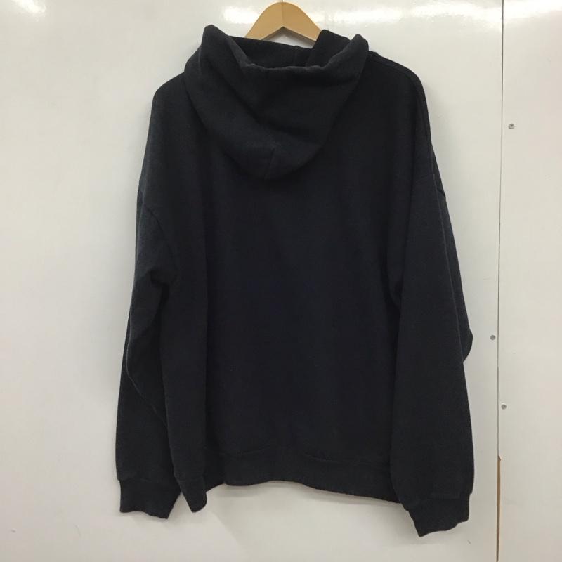 ヘインズ HANES パーカー 長袖 長袖パーカー プルオーバーパーカー スウェット XL プリント 黒 / ブラック / メンズ USED 古着 中古 10136625