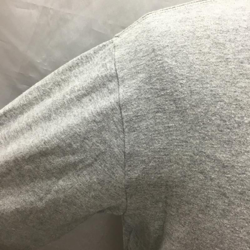 チャムス CHUMS カットソー 長袖 長袖カットソー クルーネックカットソー ロングスリーブカットソー プリントTシャツ M ロゴ、文字 灰 / グレー / レディース USED 古着 中古 10120853