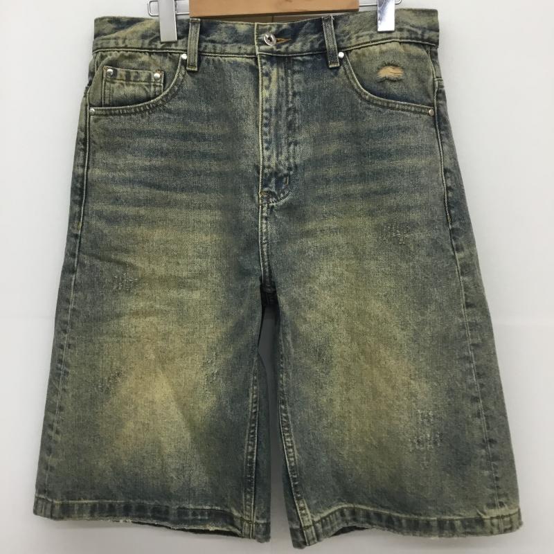 ユーズドクロージング used clothes パンツ ショートパンツ SIMPLE PROJECT L 無地 青 / ブルー / X 茶 / ブラウン / メンズ USED 古着 中古 10128178