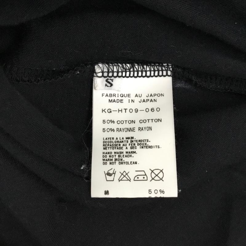 キリュウキリュウ kiryuyrik ポロシャツ 半袖 半袖ポロシャツ カラーシャツ 半袖カットソー S プリント 黒 / ブラック / メンズ USED 古着 中古 10120712