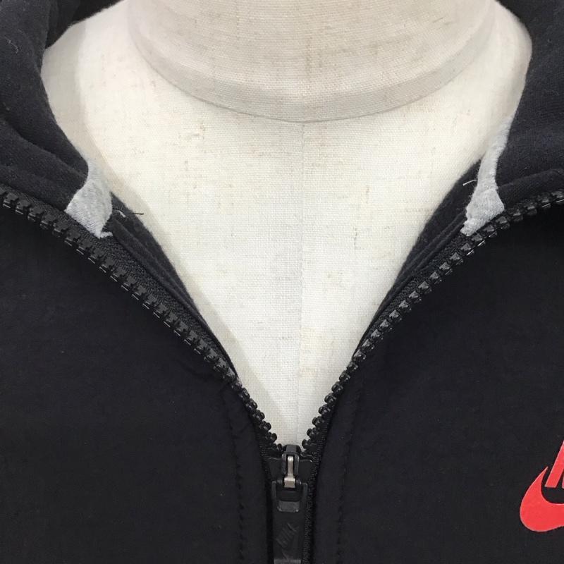 ナイキ NIKE パーカー 長袖 cj4553-013 ジップパーカー 長袖パーカー スウェット M ロゴ、文字 黒 / ブラック /  メンズ USED 古着 中古 10125468