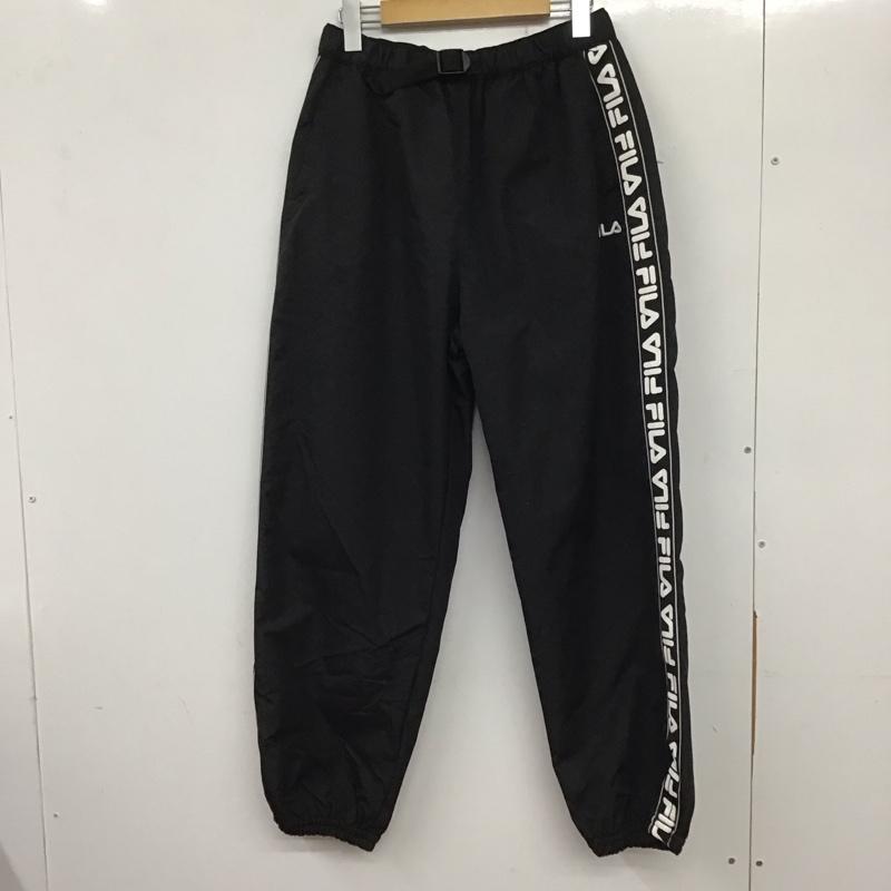 フィラ FILA パンツ ワークパンツ、ペインターパンツ ワイドパンツ カジュアルパンツ ワークパンツ スポーツウェア M ロゴ、文字 黒 / ブラック / メンズ USED 古着 中古 10137977