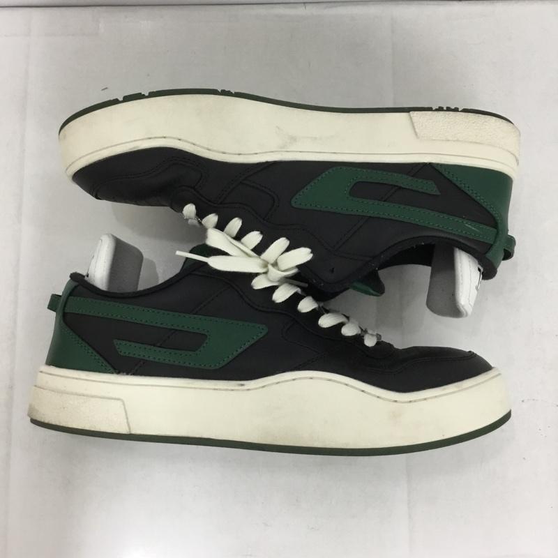ディーゼル DIESEL スニーカー スニーカー Y02674 28.5cm 28.5cm ロゴ、文字 黒 / ブラック / X 緑 / グリーン / メンズ USED 古着 中古 10138477