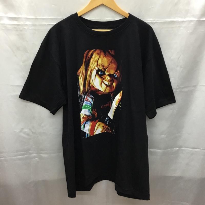 古着 USED Tシャツ 半袖 半袖カットソー プリントTシャツ クルーネックカットソー バンドTシャツ XL プリント 黒 / ブラック / メンズ USED 古着 中古 10108346