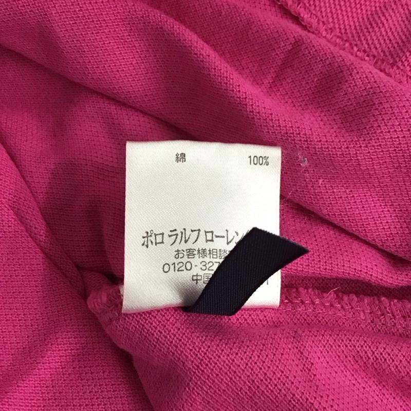 ラルフローレン RALPHLAUREN ポロシャツ 半袖 XS 無地 桃 / ピンク / レディース USED 古着 中古 10141568