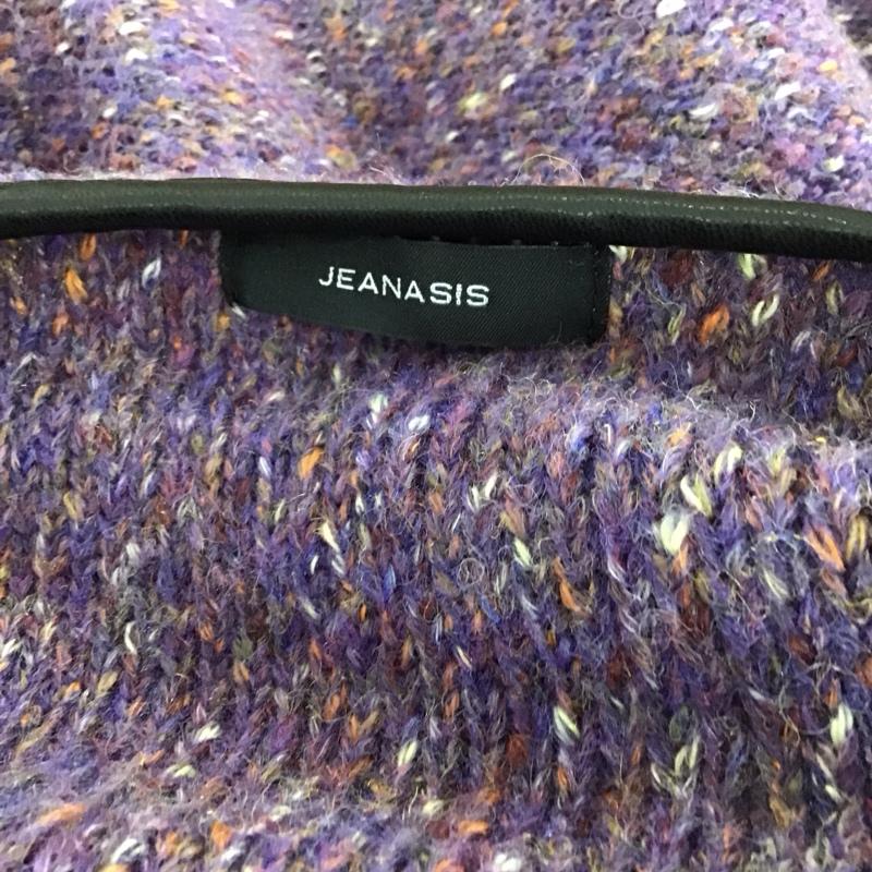 ジーナシス JEANASIS ニット、セーター 長袖 FREE 無地 紫 / パープル /  レディース USED 古着 中古 10117234