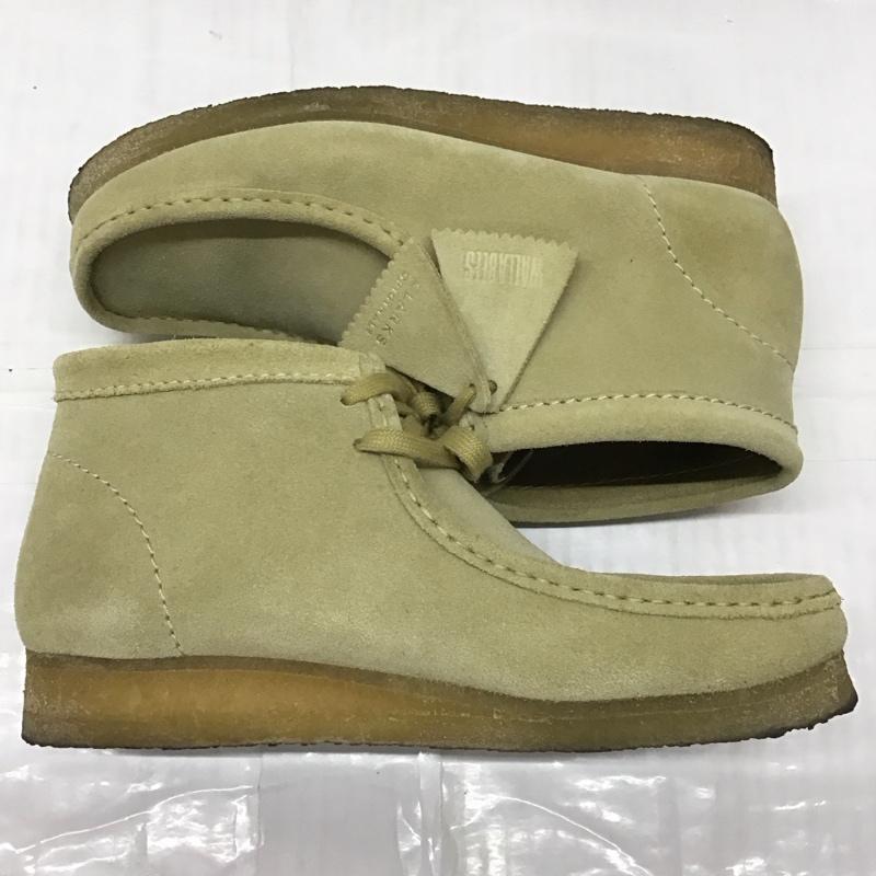 クラークス Clarks ブーツ ショートブーツ 11826 ワラビーブーツ 261555167080 UK8 US9 US:9 無地 ベージュ / ベージュ / メンズ USED 古着 中古 10116245
