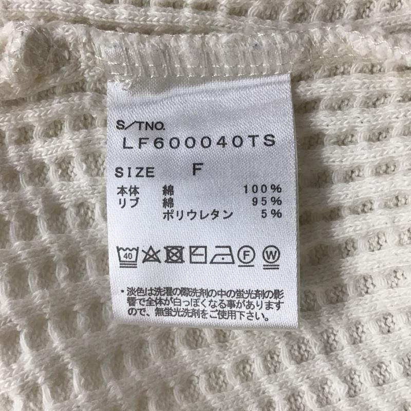ローリーズファーム LOWRYS FARM カットソー 長袖 長袖カットソー クルーネックカットソー ワッフルロングスリーブカットソー FREE 無地 白 / ホワイト / レディース USED 古着 中古 10115739
