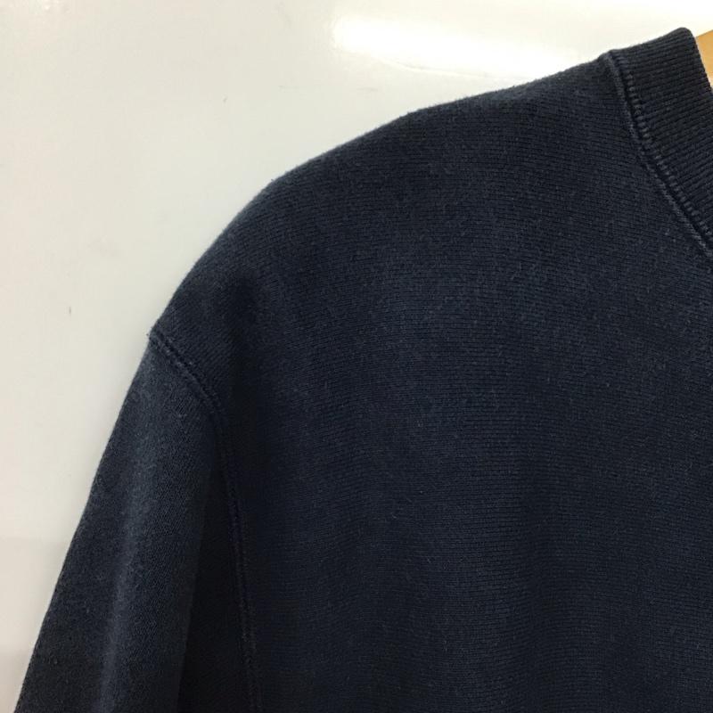 ベイプ BAPE トレーナー 長袖 長袖トレーナー スウェット クルーネック プルオーバー M ロゴ、文字 紺 / ネイビー / メンズ USED 古着 中古 10130270