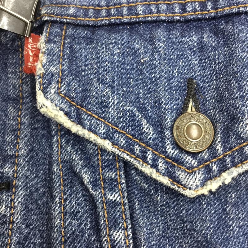 リーバイス Levi s ジャケット、上着 ジャケット、ブレザー 00 s 70505-0301 L ワンポイント 青 / ブルー / レディース USED 古着 中古 10124394