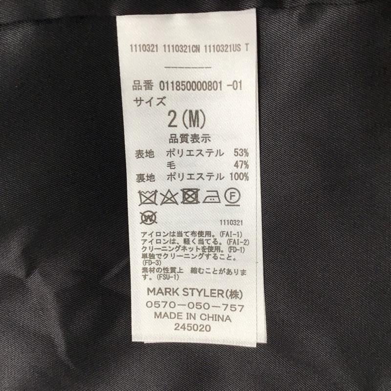 ムルーア MURUA コート コート一般 011850000801 ダブルブークレコート M 無地 黒 / ブラック / レディース USED 古着 中古 10121327