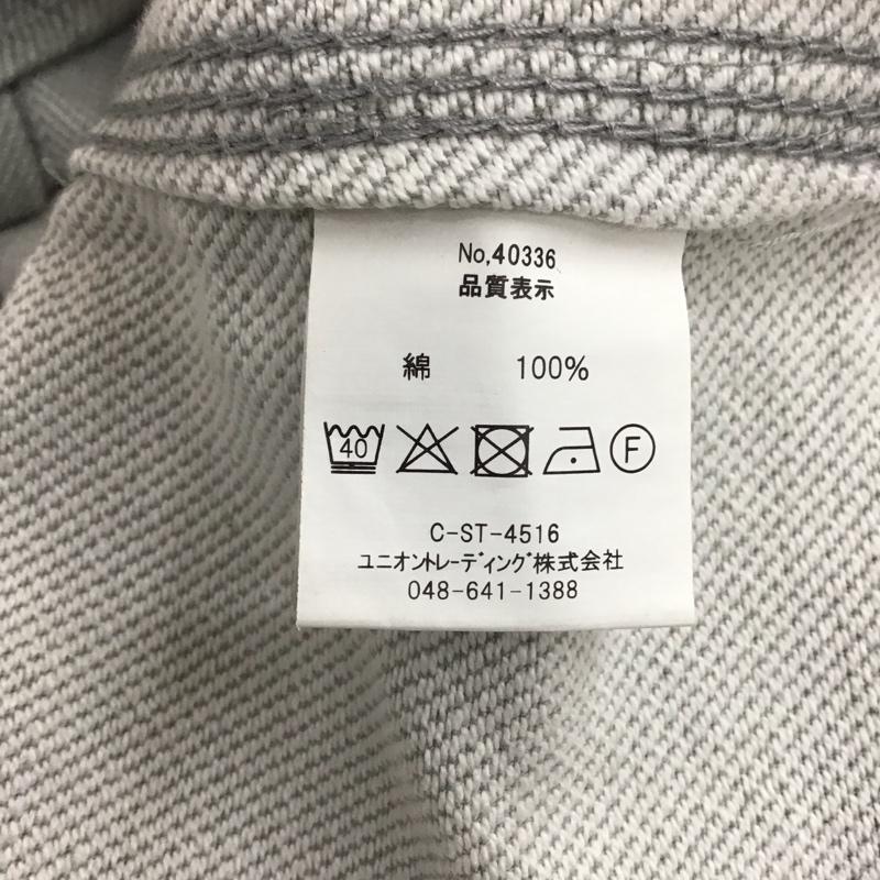 ヒューストン HOUSTON シャツ、ブラウス 長袖 長袖シャツ カラーシャツ ポケットシャツ 長袖カットソー XL ロゴ、文字 灰 / グレー / メンズ USED 古着 中古 10116385