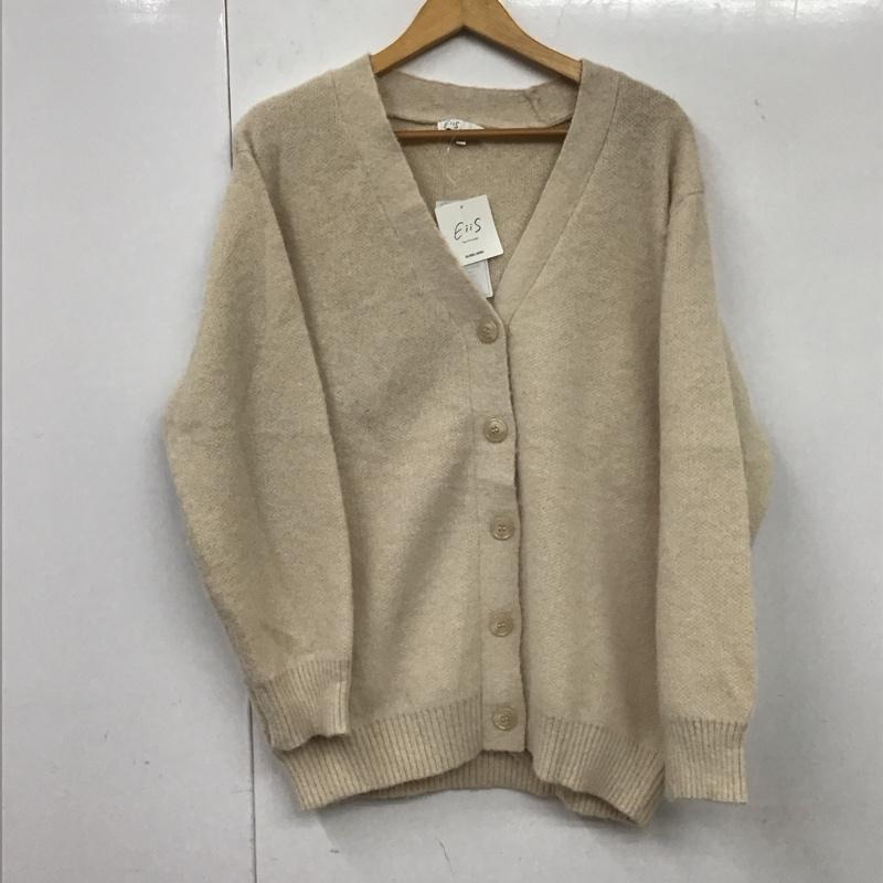 グローバルワーク GLOBAL WORK カーディガン 長袖 XS 無地 ベージュ / ベージュ / レディース USED 古着 中古 10131688